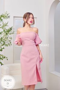 MF682 เดรสออกงานใส่ได้2แบบ  แขนบอลลูล ผ้าซานตินเนื้อหนา ยืดหยุ่นดี มีน้ำหนัก เงา สวย แพทเทิร์นเป๊ะเหมาะใส่ออกงาน ได้ทุกสถานการณ์ หลังดึงยาง เสริมฟองน้ำ  ฟรีไซส์ อก34-38" เอว30-32" สะโพก 38-40" ยาววัดจากอก 35"  สี ขาว ชมพู เขียว กรมท่า แดงไวน์ โอรส น้ำตาลท