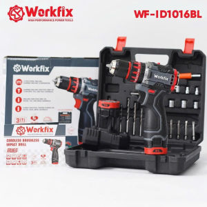 [CHÍNH HÃNG] Máy khoan pin WORKFIX WF-ID1613BL Động Cơ Lõi Đồng Lực siết 70Nm Đầu Kẹp 13mm Autolock Khoá Trục