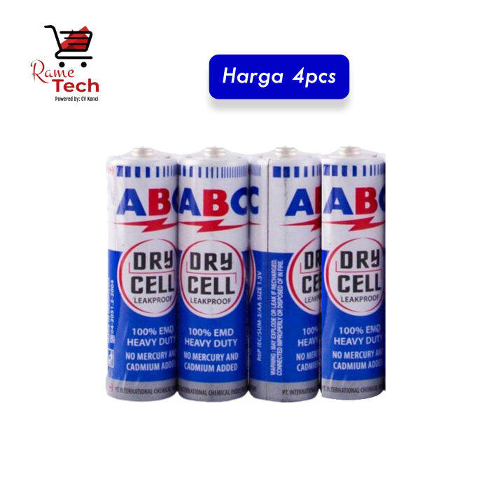 Baterai Abc Biru Dry Cell Ukuran Aa R P V Isi Pcs Lazada Indonesia