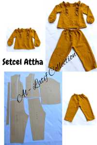 pola instan / pola jiplak setcel anak Attha