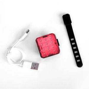 Đèn Hậu Gắn Đuôi Cảnh Báo Đi Đêm 12 Mắt Led Sạc USB Tiện Dụng