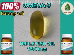 High Potency Blackmores Triple Fish Oil 1500mg with DHA & EPA - 180 Capsules Supplement