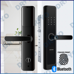 BERGARANSI TaffHOME Smart Door Lock pintu rumah sidik jari aluminium Password Fingerprint Card RFID Alarm XR24 / kunci pintu 1 set lengkap yg bagus digital sidik jari password kartu rumah otomatis / kunci pintu rumah smart digital