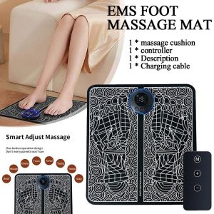 Pijat Kaki EMS Pad Mat / Pijat Kaki Elektrik Dengan 19 Gigi dan 8 Mode