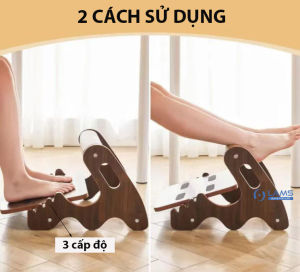 Giá Kê Chân Công Thái Học Bằng Gỗ Cao Cấp | Footrest Văn Phòng | Giá Gác Chân Dưới Bàn Làm Việc Giảm Mỏi Chân