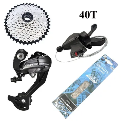 Shimano 9 Speed Groupset RD—M370 M370 9 speed Shifter Lever Derailleur RD Chain VG Sports Cassette 42T 40T 36T 32T 28T 25T Bike Parts