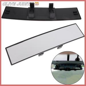 CISWGE กระจกมองหลังรถยนต์มุมมองแบบพาโนรามา300มม. กระจกมองหลังอัตโนมัติ HD