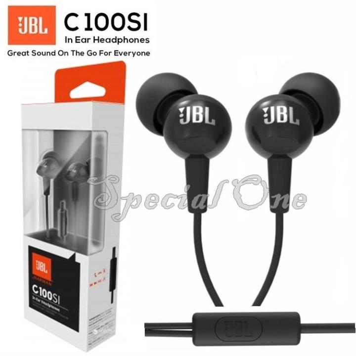 Bass Jbl Earphones Offer JBL C100SI In-Ear Headphones With Mic