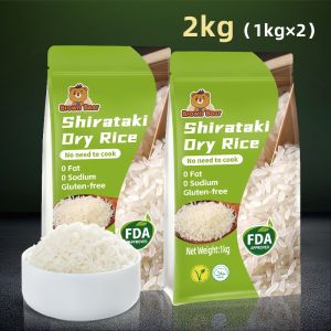 Shirataki Rice 1kg/3kg/5kg Low Carb Shiritake Rice Shirataki Dry Rice Dried Shirataki Rice