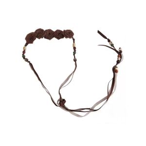 THANKSKY Hạt Dây thắt lưng hoa Bohemian Hoa hồng Phụ kiện tóc Dây chuyền eo váy Phong cách retro Phụ kiện váy Thắt lưng hạt phong cách dân tộc Trang trí