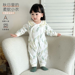 Baby long-sleeve cotton jumpsuit a Newborn Autumn Romper Seamless Crawling Outfit for Infants and Toddlers Autumn Style Clothing