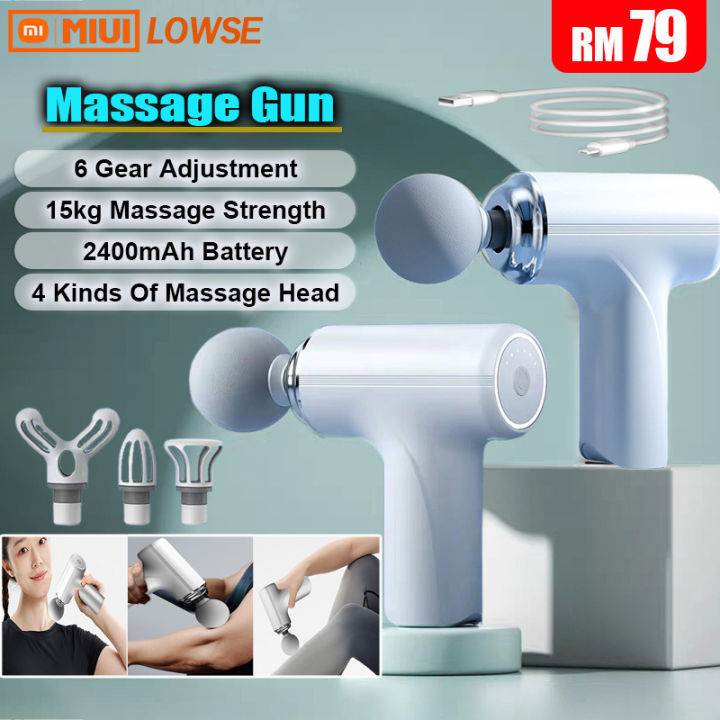 【ready Stock】lowse And Miui Fitness Fascia Gun Muscle Massage Gun Usb