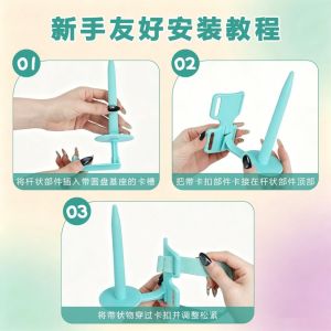SKJK Double Strap Arm-worn Crochet Yarn Holder Hands-free 360° Rotating Woolen Ball Yarn Winder Stand Convenient Non-slip Portable Yarn Spinners Crocheting Supplies