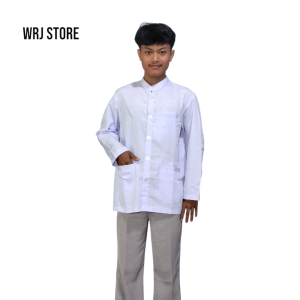 Fashion Muslim Pria Baju Koko Jasko Hitam Polos Lengan Panjang Terbaru 2025 kai katun mbos