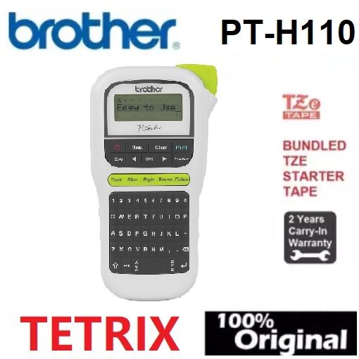 Brother PTH110 PTouch Portable Label Maker Label Printer PT110 PTH110 PT110 PT H110 Lazada