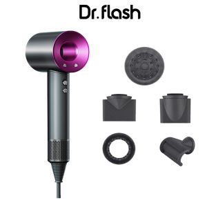 Dr.flash Supersonic Hair Dryer High Speed Quick Drying Blower Negative Ion Adjust Settings 990000 Rpm