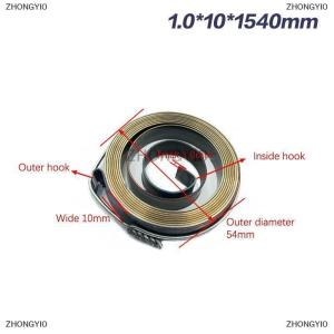 [COD] ZHONGYI0 1 cuộn dây dẹt xoắn ốc Dài 0.7-1.5mm Độ dày 680-1540mm lò xo xoắn lò xo kéo dài lực không đổi lò xo cuộn khoan bàn