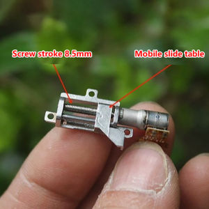 [ezrae Libun] 1PC Mini 5mm 2-Phase 4-Wire Precision Metal Gearbox Gear Stepper Motor Ultra-Micro 5mm Stroke Linear Actuator