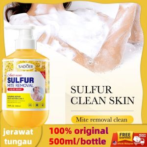 【READY STOCK】Anti Mite Itching Shower 500ml Acne body wash acne treatment Whitening Shower Gel Itchy Antibacterial body wash Remove Mites Whitening