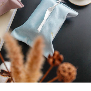 บ้านกล่องใส่กระดาษชําระผ้าเช็ดตัวผ้าเช็ดปากที่ใส่กระดาษชําระสําหรับตกแต่งบ้านสํานักงาน ปลอกกล่องทิชชู่