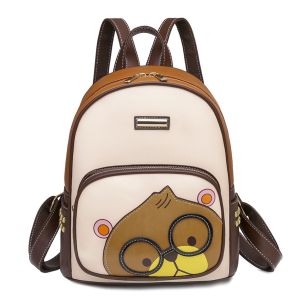 Tas Ransel Wanita Motif Brown Bear Beibaoao New Arrivall Import Kualitas Premium WS - CN 21