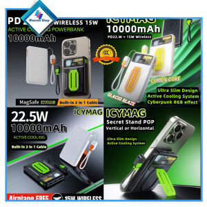 MODEL: CX08 ICYMAG™️ (10000mAh) RGB Active Cool Wireless (15W) 22.5W DUO Cabled Powerbank