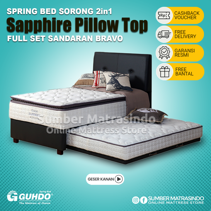 Guhdo Spring Bed Sorong in Sapphire Pillow Top FULL SET