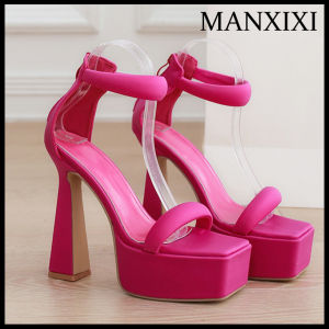 MANXIXI Thời Trang Phụ Nữ Cao Gót 5.7 Inches Đẹp Dép (Kích Thước 35-42)