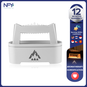 New USB 300ML Raindrop Humidifier 2-in-1 Creative Fantasy City Simulated Flame Aromatherapy Machine Home/Hotel Aromatherapy Machine