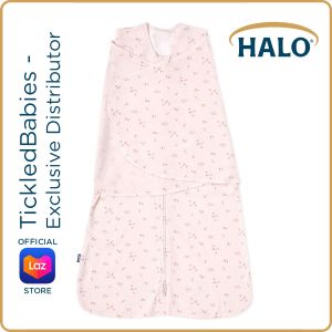 Halo Sleepsack Multi-way Swaddle – Pink Floral (sleep sack wear infant wearable blanket pajama cotton)