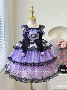 Váy Kuromi cho bé gái Váy công chúa Hóa trang Kuromi Halloween cho bé