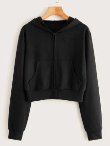 JAKET WANITA  GABRIEL HOODIE CROP OVESIZE KOREA STYLE TERBARU
