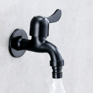 Bathroom Faucet Stainless steel 304 black single cold washing machine special faucet bathroom