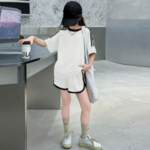 Bộ cộc tay bé gái đồ bộ cho bé gái mùa hè mẫu US size 18-50kg chất liệu cotton thoáng mát quần áo mùa hè cho bé gái