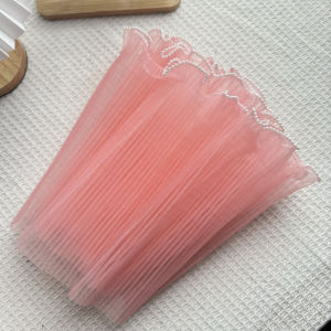 Pearl Pleated Yarn Flower  Mesh Packaging Material Bouquet Pleated Yarn Flower Wrapping Material Mesh Wrapping Paper