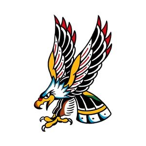 Bald Eagle Waterproof Temporary Tattoo for Arm and Leg Long-Lasting Realistic Fake Tattoo for Men and Women