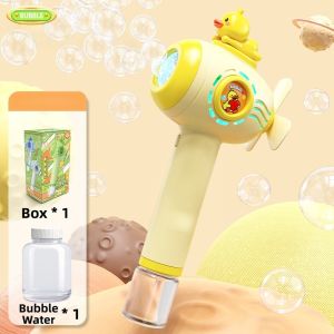 Sweet Home.my Bubble Machine Bubble Wand Electric Bubble Toy Light Up Handheld Multi Hole Nonstop Outdoor Kids Gift Mainan
