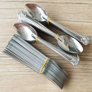 12Pcs Set of Stainless Steel Silver Spoon and Fork Tableware Utensils Dinnerware Spoon and Fork Set Stainless Steel Spoon Dinnerware Set Tableware Set Spoon Fork Set Cutlery Set Dining Utensils Kitchen Accessories Fork Set