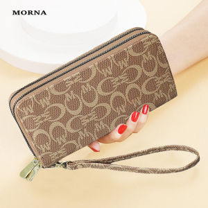 Ví Dài Nữ MORNA Ví Cầm Tay Khóa Kéo Đôi Ví Cầm Tay Thời Trang In Chữ Lớn Ví Đeo Tay Đựng Điện Thoại Ví Đựng Thẻ Nữ-152c4c8b