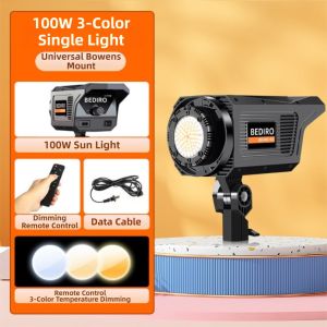 SAVVYSHELF 100W Studio Flash Light Bowens Mount Angle Adjust Photography Light Professional 6500K Strobe Light for Product