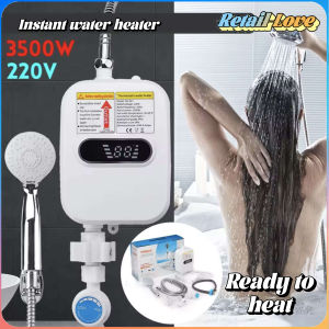 Temperature display 3500w220v water heater bathroom durabilityshower set for bathroom