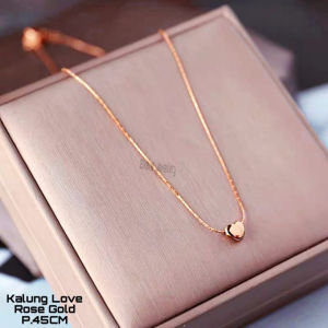 Perhiasan Kalung Love Titanium Kalung Wanita Anti LUNTUR Anti Karat