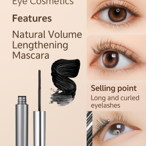Sweat-proof And Anti-makeup Lengthening Thickening And Curling Mascara Natural Volume Black Beauty Mascara