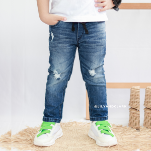 Lily And Clark Celana jeans RIPPED Stylish Anak Laki-Laki Terbaru OOTD Keren JS02