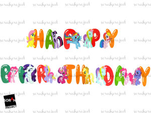 Little Pony Balloon Birthday Party Decoration Theme Set Package Sorah Project