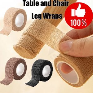 Self Adhesive Chair Leg Covers Anti-slip Table Leg Protection Furniture Foot Pad Wrapping Shock Absorber Reusable