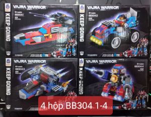 Bộ Gạch Nhựa Xếp Hình Các Mẫu Robot Transfomers Đồ Chơi Giáo Dục Chiến Binh 8in2 Có 2 Kiểu Lắp Ráp Hộp 19Cm 07071