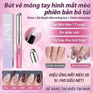 Bút Vẽ Móng Hình Mắt Mèo Tích Hợp Nam Châm/Tự Làm Móng Tại Nhà/Dễ Dàng Sử Dụng/Màu Sắc Tươi Sáng Và Bóng Bẩy/Dụng Cụ Làm Móng Chuyên Nghiệp