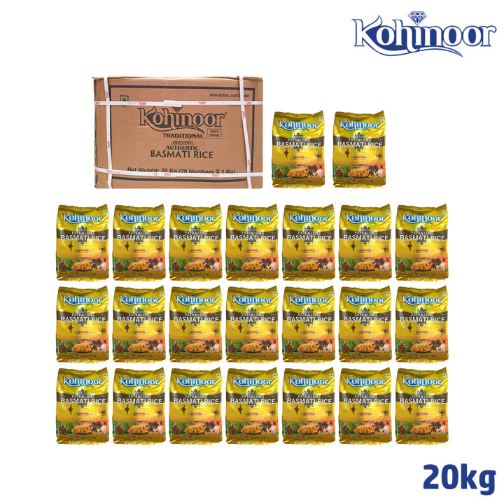 Kohinoor Extra long Basmati Rice (Gold) 20kg Lazada PH