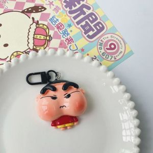 ชิงจัง ชินจัง โมเดล ชินจังไขลาน KGYJFK ของขวัญ สร้างสรรค์ ประตูรถที่สำคัญ เครื่องประดับ กระเป๋าเป้สะพายหลัง สำหรับผู้ชายผู้หญิง อะนิเมะพวงกุญแจ เครยอนชินชินพวงกุญแจ ซิลิโคน กระเป๋าจี้เครื่องประดับ